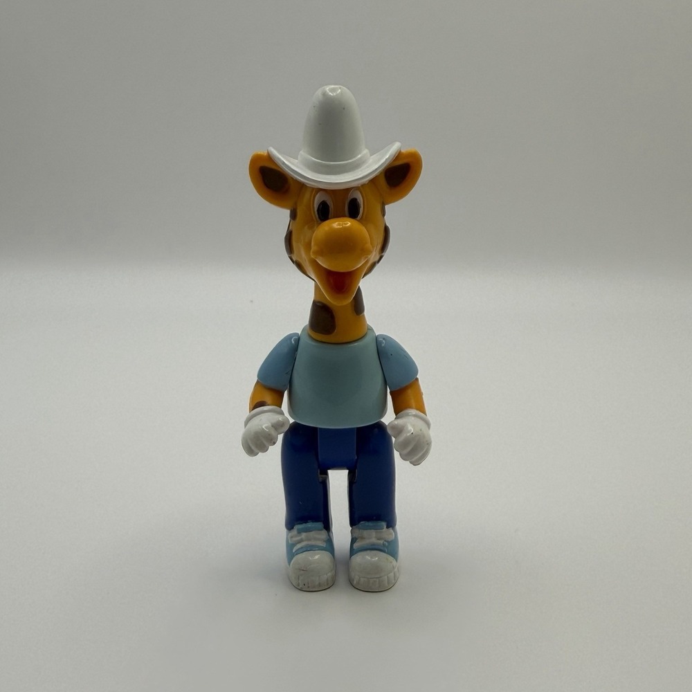 Toys R' Us Geoffrey the‎ Giraffe Vintage 4" Posable PVC Action Cowboy Figure